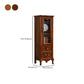 Traditional Display Stand Rubberwood Hutch Cabinet for Living Room Clearhalo 'Display & China Cabinets' 'display_china_cabinets' 'furn' 'furn_display_china_cabinets' 'Furniture' 'Kitchen & Dining Furniture' 6545924