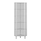Contemporary Metal Curio Cabinet Corner Unit Display Cabinet with Doors for Dining Room