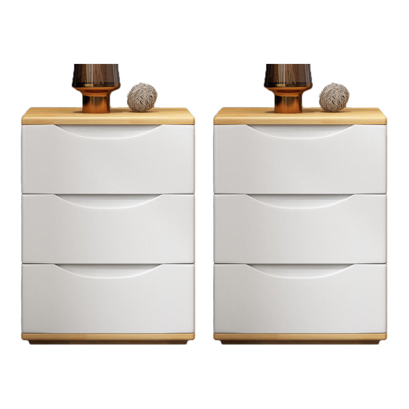 3 Drawers Contemporary Accent Table Nightstand Antique Finish Nightstand