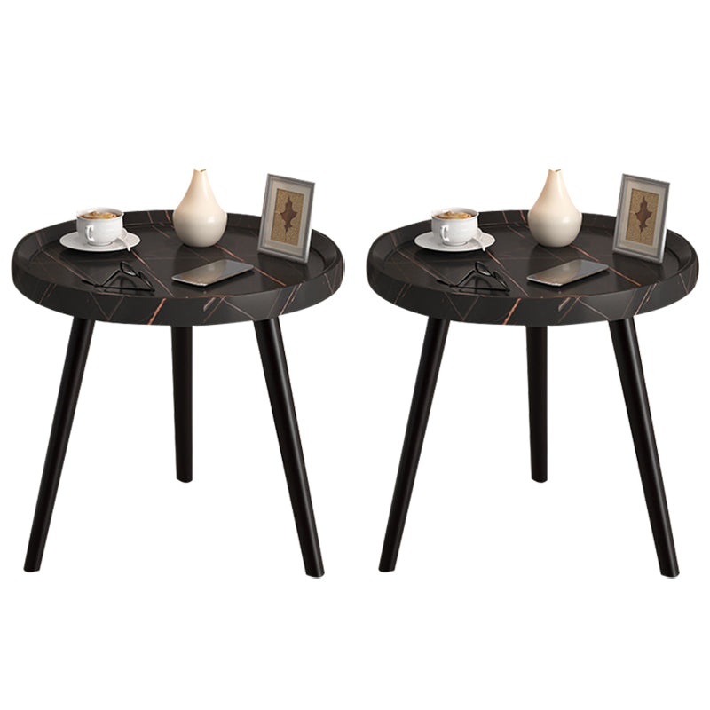 コンテンポラリーアクセントテーブルナイトスタンドアンティークフィニッシュオープンストレージナイトテーブル