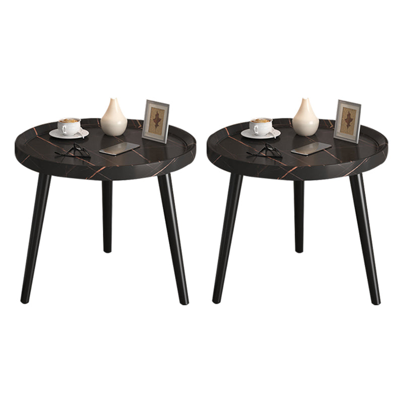 コンテンポラリーアクセントテーブルナイトスタンドアンティークフィニッシュオープンストレージナイトテーブル