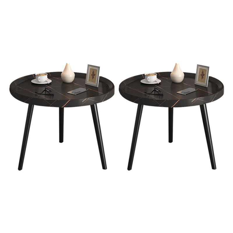 コンテンポラリーアクセントテーブルナイトスタンドアンティークフィニッシュオープンストレージナイトテーブル