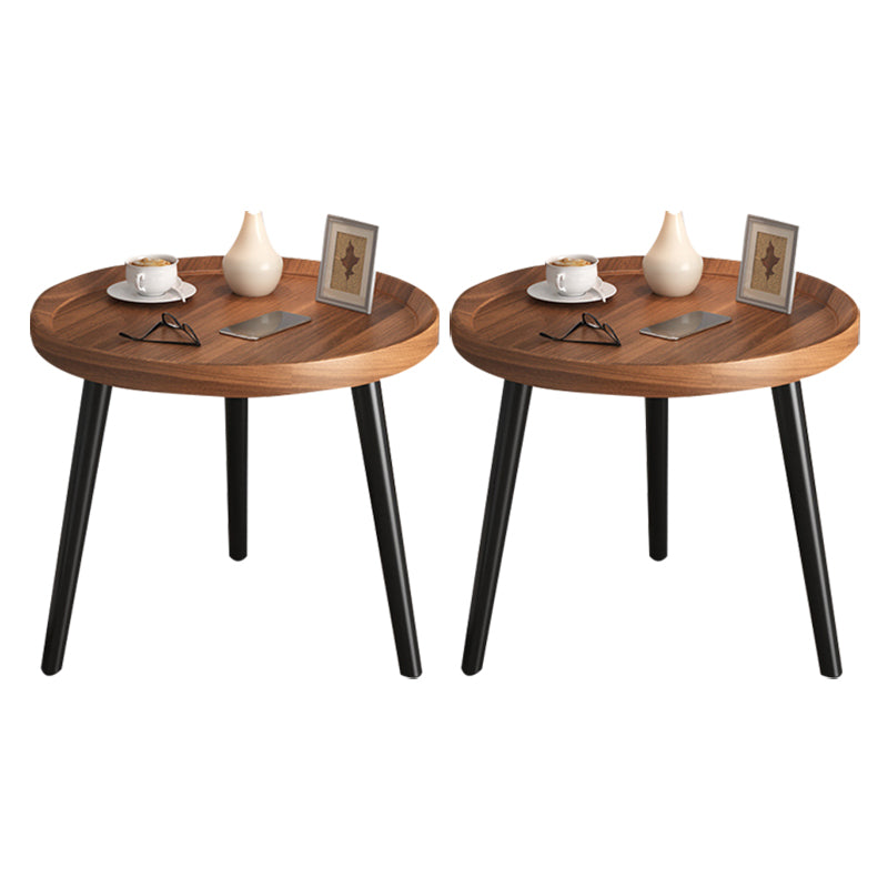 コンテンポラリーアクセントテーブルナイトスタンドアンティークフィニッシュオープンストレージナイトテーブル