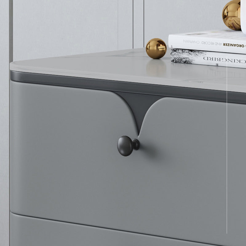 Stone Bed Nightstand Contemporary Bedside Cabinet with 2 Drawers Clearhalo 'Bedroom Furniture' 'furn' 'furn_night_stand' 'Furniture' 'night_stand' 'Nightstands' 6546835