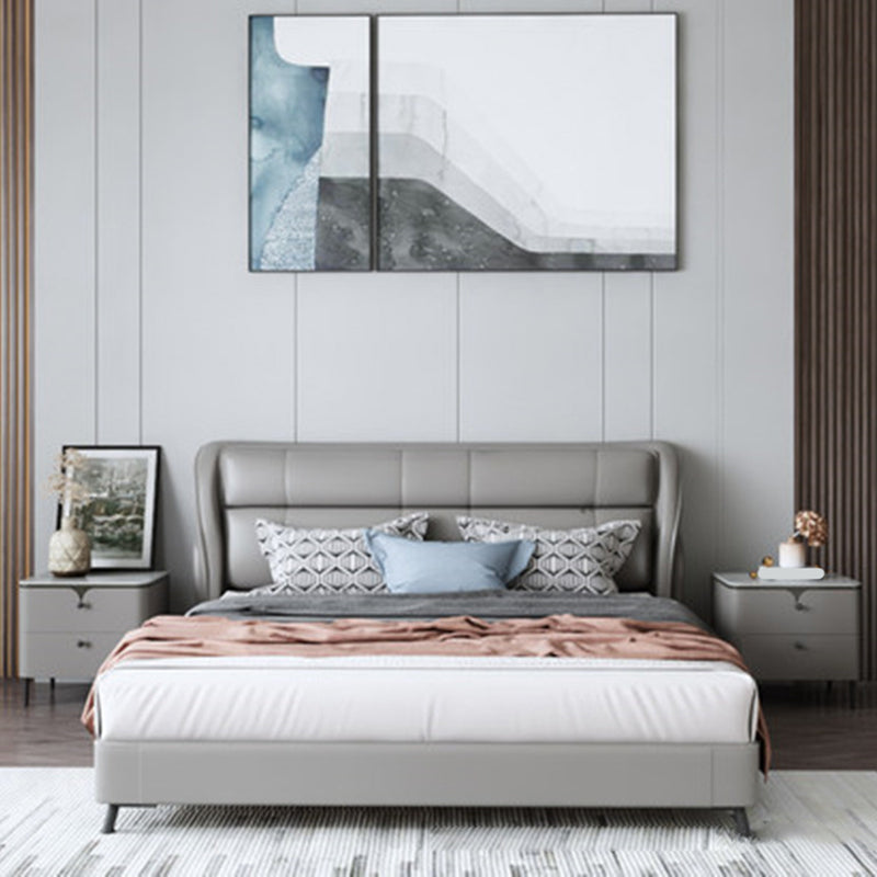 Stone Bed Nightstand Contemporary Bedside Cabinet with 2 Drawers Clearhalo 'Bedroom Furniture' 'furn' 'furn_night_stand' 'Furniture' 'night_stand' 'Nightstands' 6546844