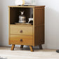 Wooden Dresser Dresser Classic Glam Storage Chest with Drawers 16.7"L x 13"W x 28.3"H Tan Clearhalo 'Bedroom Furniture' 'Dressers & Chests' 'dressers_chests' 'furn' 'furn_dressers_chests' 'Furniture' 6546854