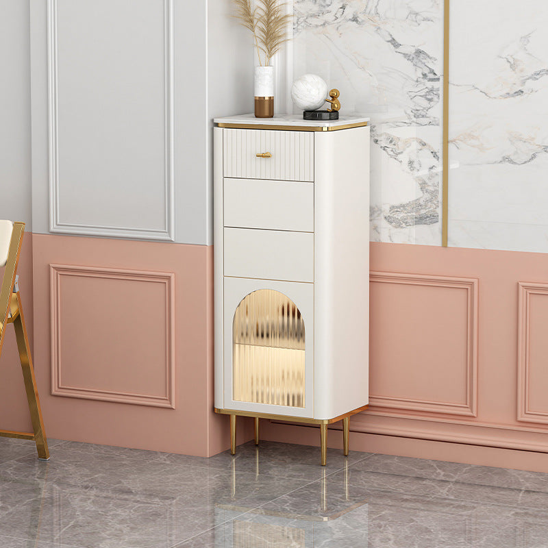 11,7 inch brede opbergkist Klassiek Glam-dressoir met 1/2/3 laden