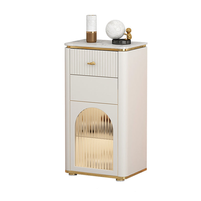 11,7 inch brede opbergkist Klassiek Glam-dressoir met 1/2/3 laden