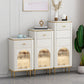 11,7 inch brede opbergkist Klassiek Glam-dressoir met 1/2/3 laden