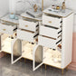 11,7 inch brede opbergkist Klassiek Glam-dressoir met 1/2/3 laden