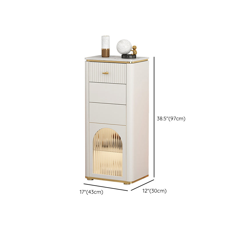 11,7 inch brede opbergkist Klassiek Glam-dressoir met 1/2/3 laden