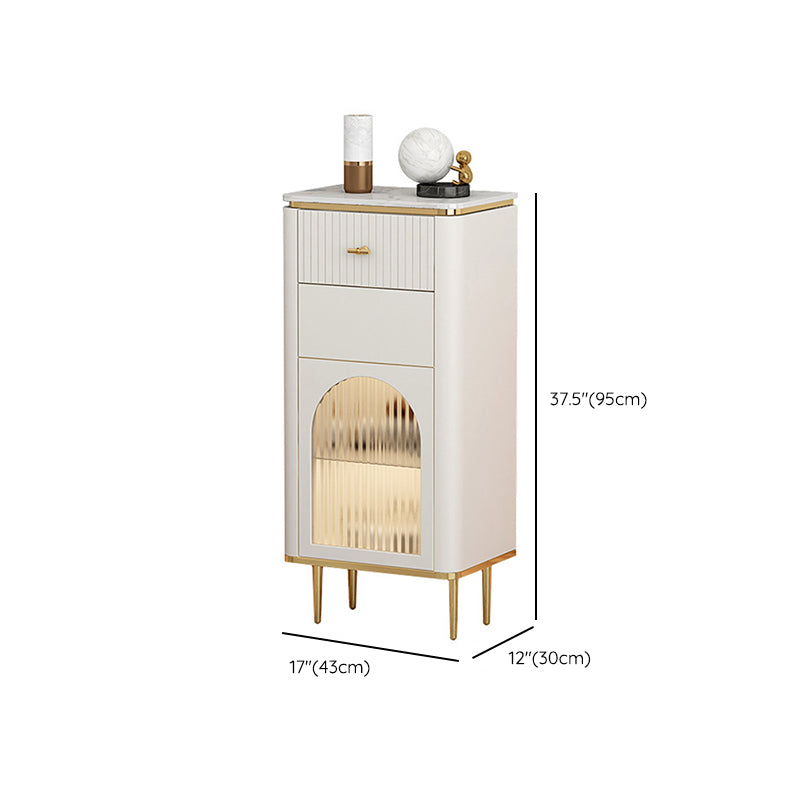 11,7 inch brede opbergkist Klassiek Glam-dressoir met 1/2/3 laden