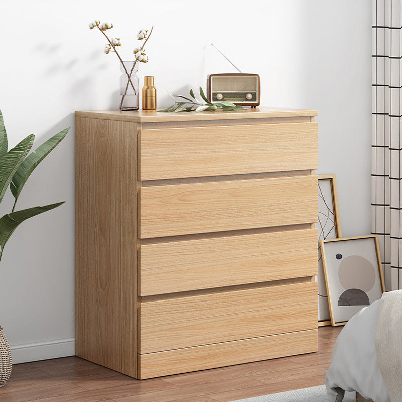 Contemporary Storage Chest Manufactured Wood Dresser with 3/4/5/6 Drawers Natural 4 Clearhalo 'Bedroom Furniture' 'Dressers & Chests' 'dressers_chests' 'furn' 'furn_dressers_chests' 'Furniture' 6546960