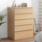 Contemporary Storage Chest Manufactured Wood Dresser with 3/4/5/6 Drawers Natural 5 Clearhalo 'Bedroom Furniture' 'Dressers & Chests' 'dressers_chests' 'furn' 'furn_dressers_chests' 'Furniture' 6546961