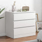 Contemporary Storage Chest Manufactured Wood Dresser with 3/4/5/6 Drawers White 3 Clearhalo 'Bedroom Furniture' 'Dressers & Chests' 'dressers_chests' 'furn' 'furn_dressers_chests' 'Furniture' 6546963