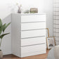 Contemporary Storage Chest Manufactured Wood Dresser with 3/4/5/6 Drawers White 5 Clearhalo 'Bedroom Furniture' 'Dressers & Chests' 'dressers_chests' 'furn' 'furn_dressers_chests' 'Furniture' 6546965