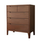 Coffre de rangement en bois massif de 15,6 pouces de largeur, commode de rangement moderne