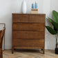 Coffre de rangement en bois massif de 15,6 pouces de largeur, commode de rangement moderne