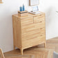 Coffre de rangement en bois massif de 15,6 pouces de largeur, commode de rangement moderne