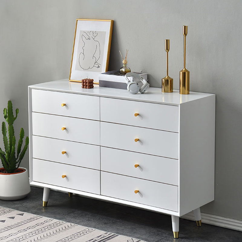 Wooden Storage Chest Dresser Contemporary Glam Chest with Drawers
