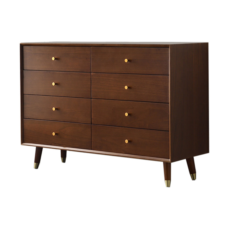 Wooden Storage Chest Dresser Contemporary Glam Chest with Drawers