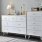 Wooden Storage Chest Dresser Contemporary Glam Chest with Drawers