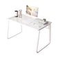 Modern 28.54" Tall Office Desk Glass Top Rectangular Writing Desk Clearhalo 'furn' 'furn_office_desk' 'Furniture' 'Office Desks' 'Office Furniture' 'office_desk' 6548627