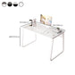 Modern 28.54" Tall Office Desk Glass Top Rectangular Writing Desk Clearhalo 'furn' 'furn_office_desk' 'Furniture' 'Office Desks' 'Office Furniture' 'office_desk' 6548638