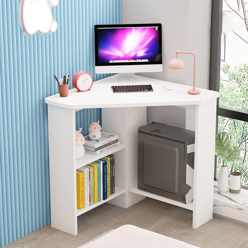 Escritorio de escritura de madera de ingeniería contemporánea escritorio de la oficina con estante