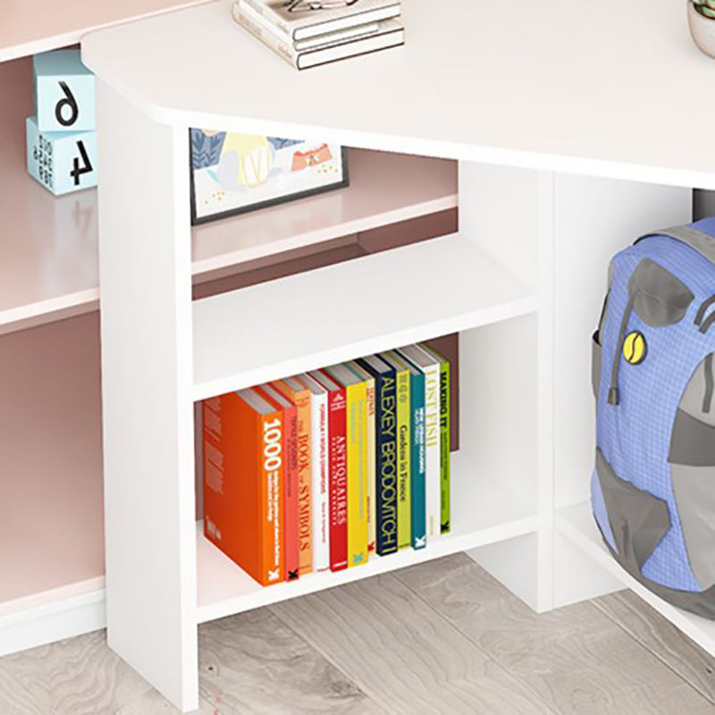 Escritorio de escritura de madera de ingeniería contemporánea escritorio de la oficina con estante