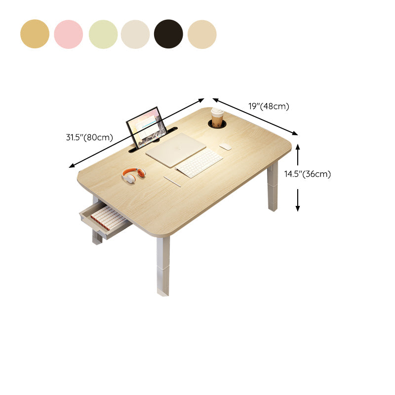 Escritorio de oficina de madera de ingeniería contemporánea escritorio de escritura con piernas blancas