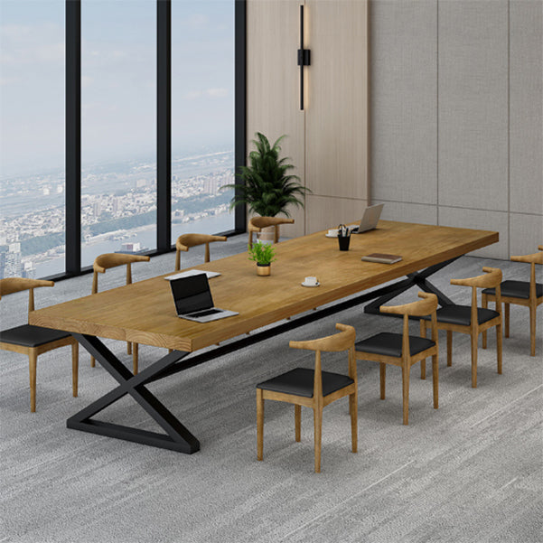 産業用ソリッドウッドオフィスデスク29.53インチの高層執筆デスク