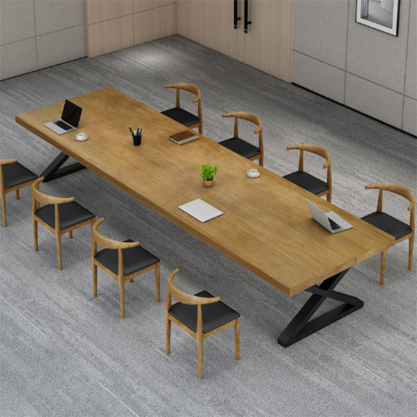 産業用ソリッドウッドオフィスデスク29.53インチの高層執筆デスク