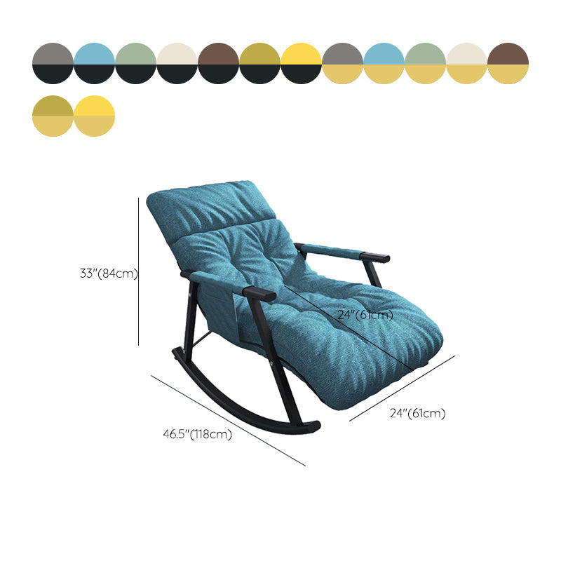 Chaise de rocker moderne à chaise à ossature métallique pour le salon