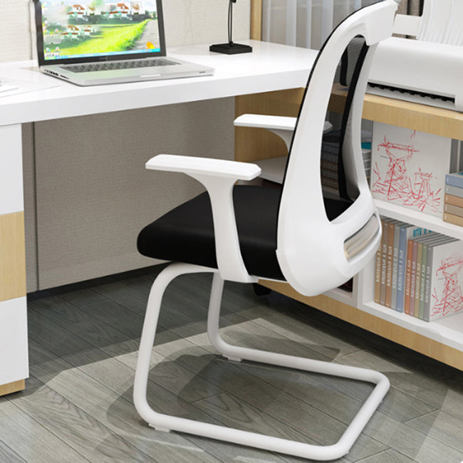 Sedia moderna girevole nessuna braccia fissa angosciante sedia da ufficio traspirante a griglia