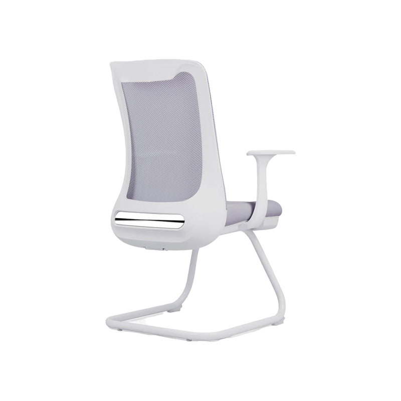 Modern Swivel Chair No Distressing Fixed Arms Breathable Air Grid Office Chair Grey 1 Piece Casters Not Included Clearhalo 'furn' 'furn_office_chair' 'Furniture' 'Office Chairs' 'Office Furniture' 'office_chair' 6549610