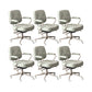 Contemporary Padded Arms Task Chair Leather Desk Chair for Office