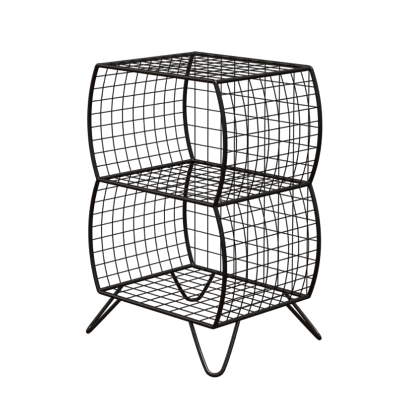 Glam Metal Bookshelf Closed Back Standard Bookcase with Shelves