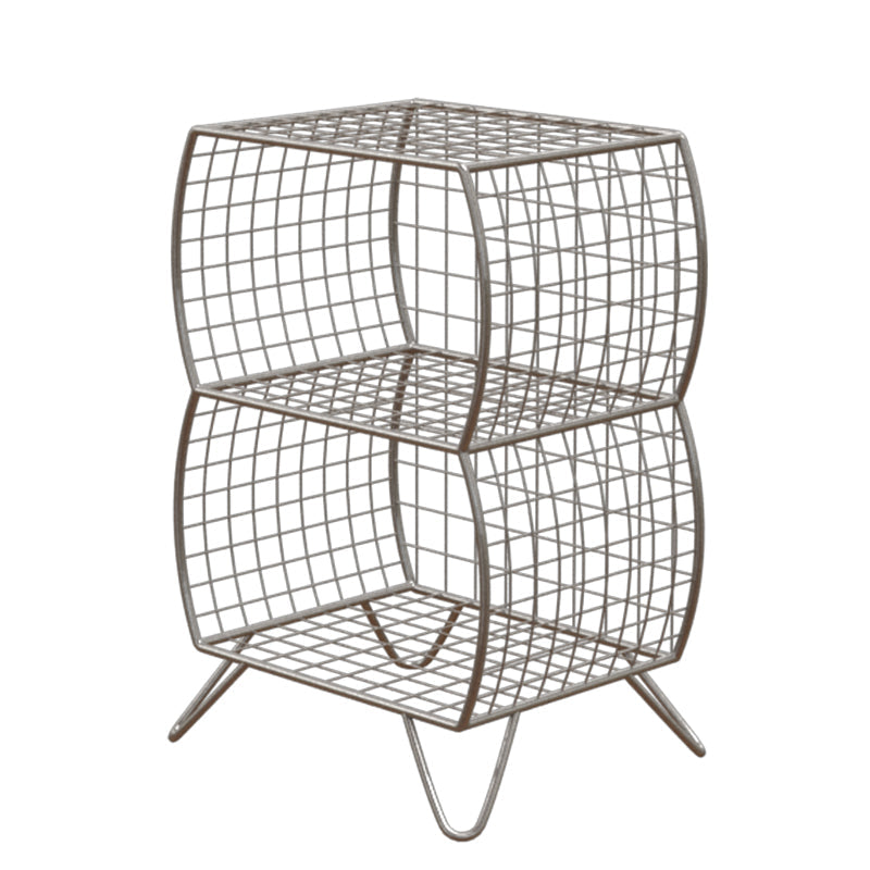 Glam Metal Bookshelf Closed Back Standard Bookcase with Shelves