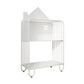 Scandinavian Metal Bookshelf Metal Standard Open Back Bookcase 24"L x 11"W x 42.9"H White Clearhalo 'Bookcases' 'furn' 'furn_bookcases' 'Furniture' 'Office Furniture' 6549972