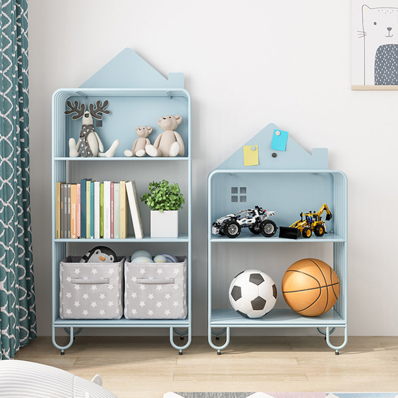 Scandinavian Metal Bookshelf Metal Standard Open Back Bookcase Clearhalo 'Bookcases' 'furn' 'furn_bookcases' 'Furniture' 'Office Furniture' 6549973