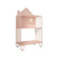 Scandinavian Metal Bookshelf Metal Standard Open Back Bookcase 24"L x 11"W x 42.9"H Pink Clearhalo 'Bookcases' 'furn' 'furn_bookcases' 'Furniture' 'Office Furniture' 6549974