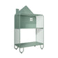 Scandinavian Metal Bookshelf Metal Standard Open Back Bookcase 24"L x 11"W x 42.9"H Green Clearhalo 'Bookcases' 'furn' 'furn_bookcases' 'Furniture' 'Office Furniture' 6549977