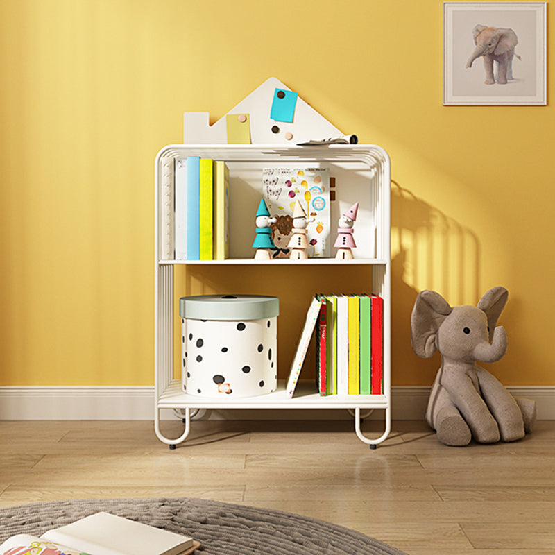 Scandinavian Metal Bookshelf Metal Standard Open Back Bookcase Clearhalo 'Bookcases' 'furn' 'furn_bookcases' 'Furniture' 'Office Furniture' 6549978