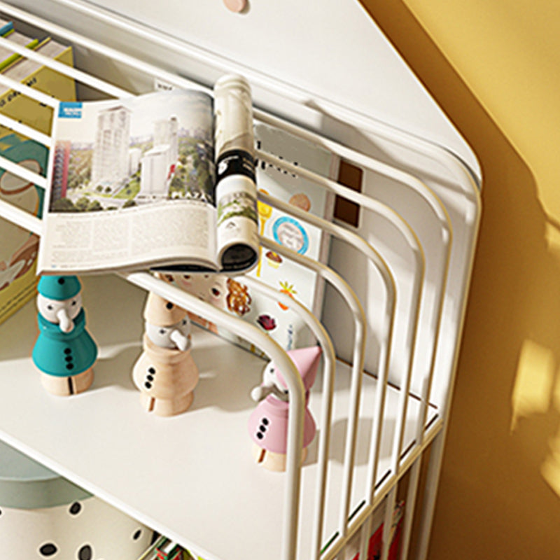 Scandinavian Metal Bookshelf Metal Standard Open Back Bookcase Clearhalo 'Bookcases' 'furn' 'furn_bookcases' 'Furniture' 'Office Furniture' 6549982