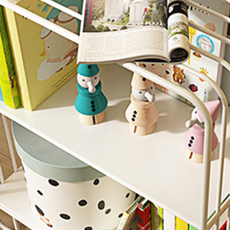 Scandinavian Metal Bookshelf Metal Standard Open Back Bookcase Clearhalo 'Bookcases' 'furn' 'furn_bookcases' 'Furniture' 'Office Furniture' 6549986