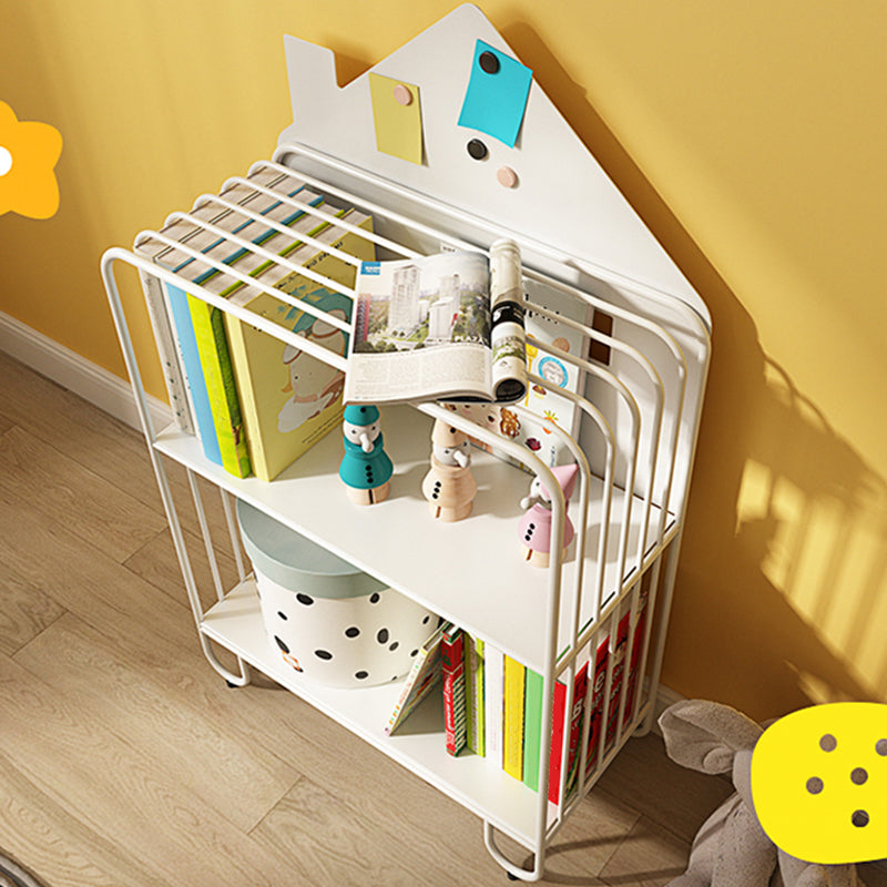 Scandinavian Metal Bookshelf Metal Standard Open Back Bookcase Clearhalo 'Bookcases' 'furn' 'furn_bookcases' 'Furniture' 'Office Furniture' 6549990