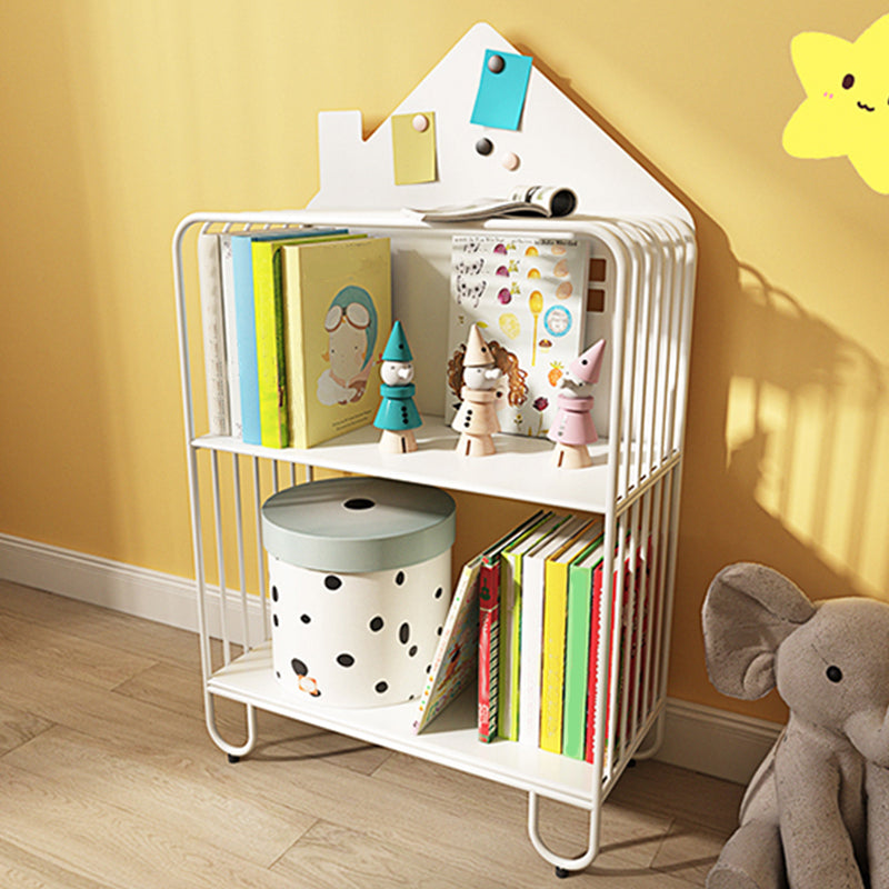 Scandinavian Metal Bookshelf Metal Standard Open Back Bookcase Clearhalo 'Bookcases' 'furn' 'furn_bookcases' 'Furniture' 'Office Furniture' 6549992