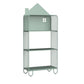 Scandinavian Metal Bookshelf Metal Standard Open Back Bookcase 24"L x 11"W x 54.7"H Green Clearhalo 'Bookcases' 'furn' 'furn_bookcases' 'Furniture' 'Office Furniture' 6549993