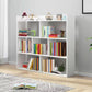 Scandinavian Engineered Wood Bookshelf Standard Open Back Bookcase 31"L x 8"W x 35"H White Clearhalo 'Bookcases' 'furn' 'furn_bookcases' 'Furniture' 'Office Furniture' 6550000